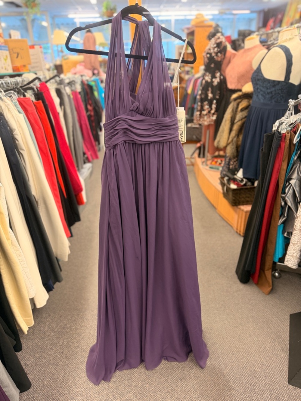 Wtoo Ladies 2 Purple strapless formal dress